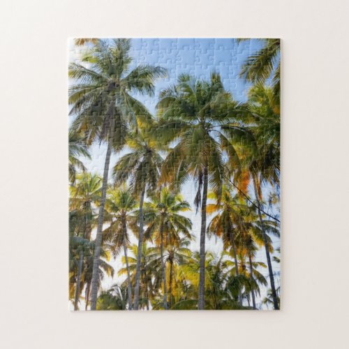 Hawaiian Exotic Beach Palm Trees  Sky Jigsaw Puzzle