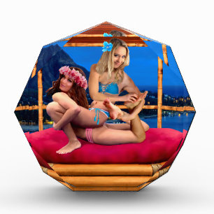 HAWAIIAN FANTASY WRESTLING ACRYLIC AWARD