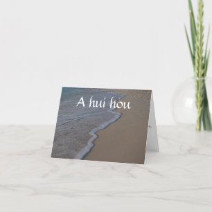 Hawaiian Farewell Letterpress Thank You Card