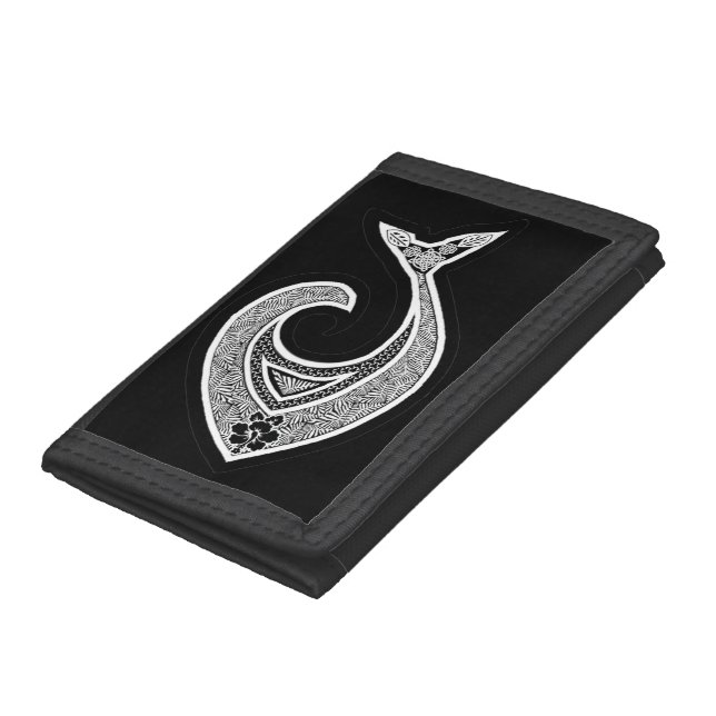 Hawaiian Fish Hook Trifold Wallet (Bottom)