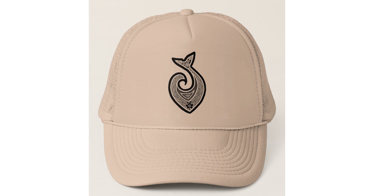 Hawaiian Fish Hook Trucker Hat