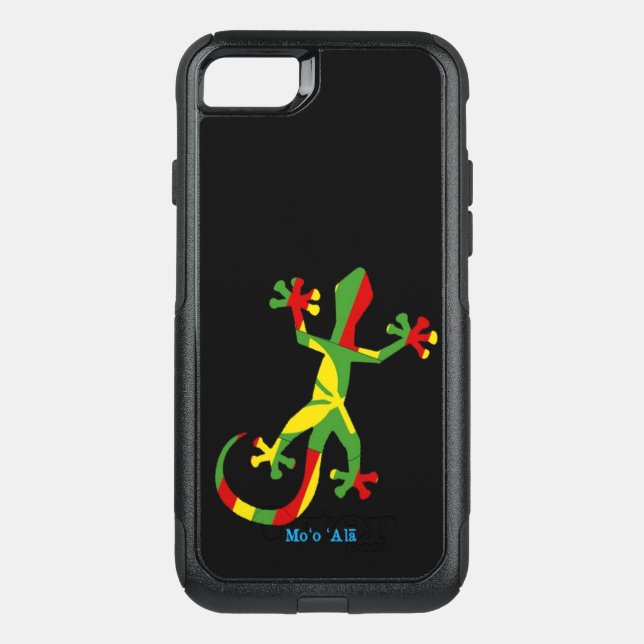 Hawaiian Flag Gecko Otterbox iPhone Case (Back)