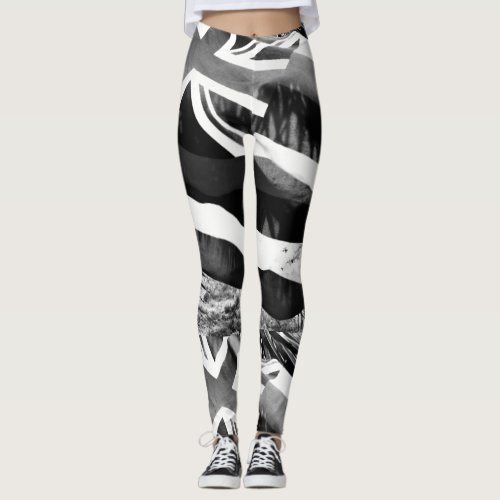 Hawaiian Flag in Monotone Leggings