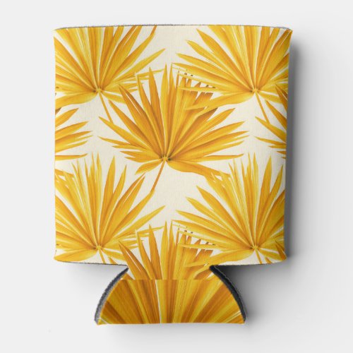 Hawaiian Flair Colorful Palm Leaves Can Cooler