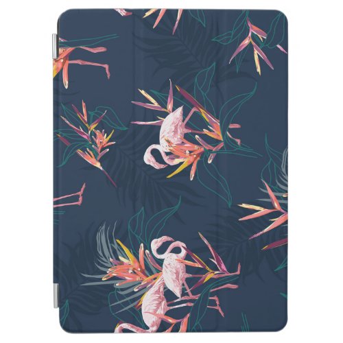 Hawaiian Flamingo Tropical Vintage Artwork iPad Air Cover