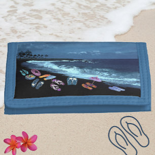 Hawaiian Flip Flop Beach Party Wallet