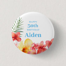 Hawaiian Floral Birthday