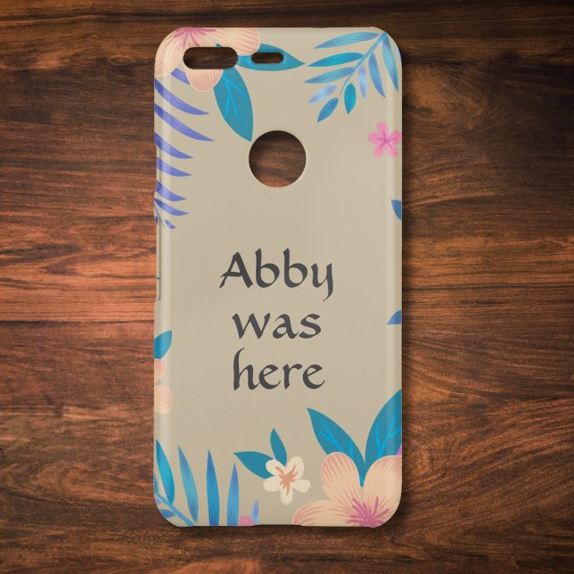 Hawaiian Floral Design on Sand Uncommon Google Pixel Case (Creator Uploaded)