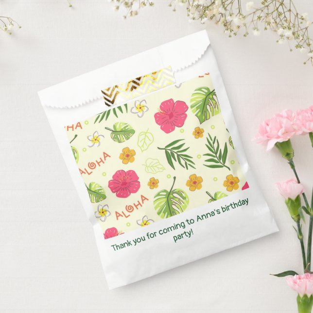 Hawaiian Floral Favor Bag (Sealed)