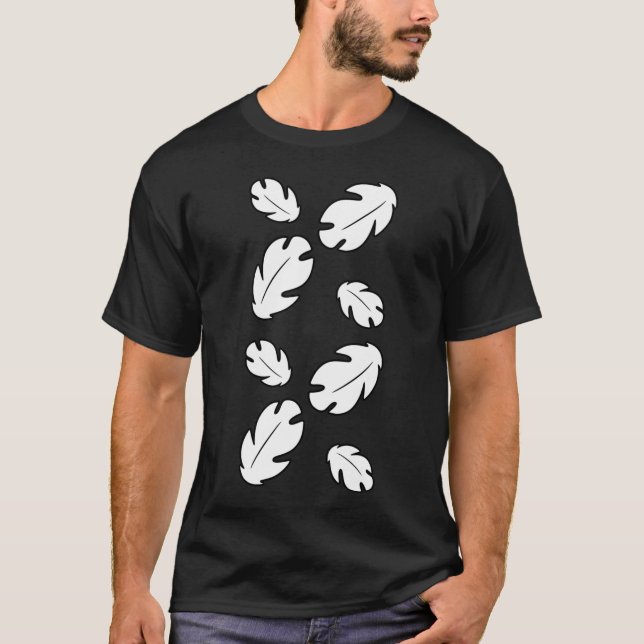 Hawaiian Floral Leaves T-Shirt (Front)