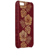 Hawaiian Floral Pattern iPhone Case (Back Right)