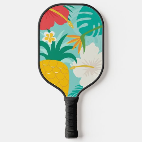 Hawaiian Floral Pickleball Paddle