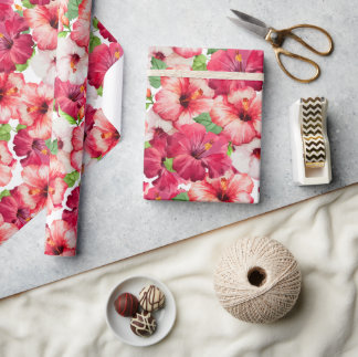 Hawaiian Floral Wrapping Paper