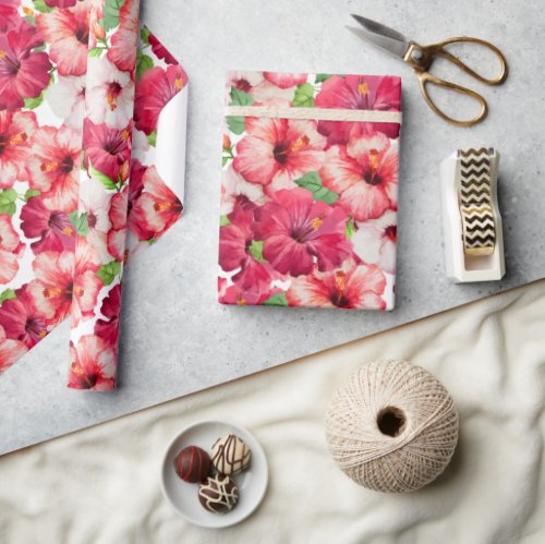 Hawaiian Floral Wrapping Paper