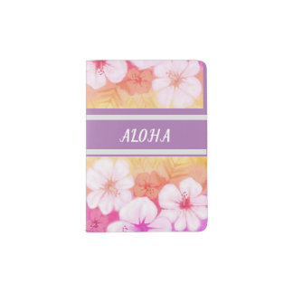 Hawaiian Flower Aloha 01 Passport Holder
