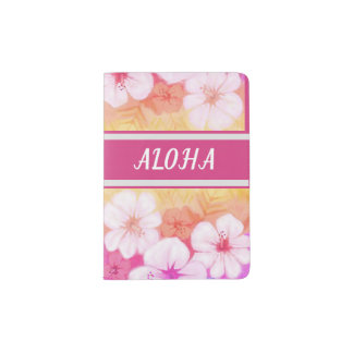 Hawaiian Flower Aloha 01 Passport Holder 1