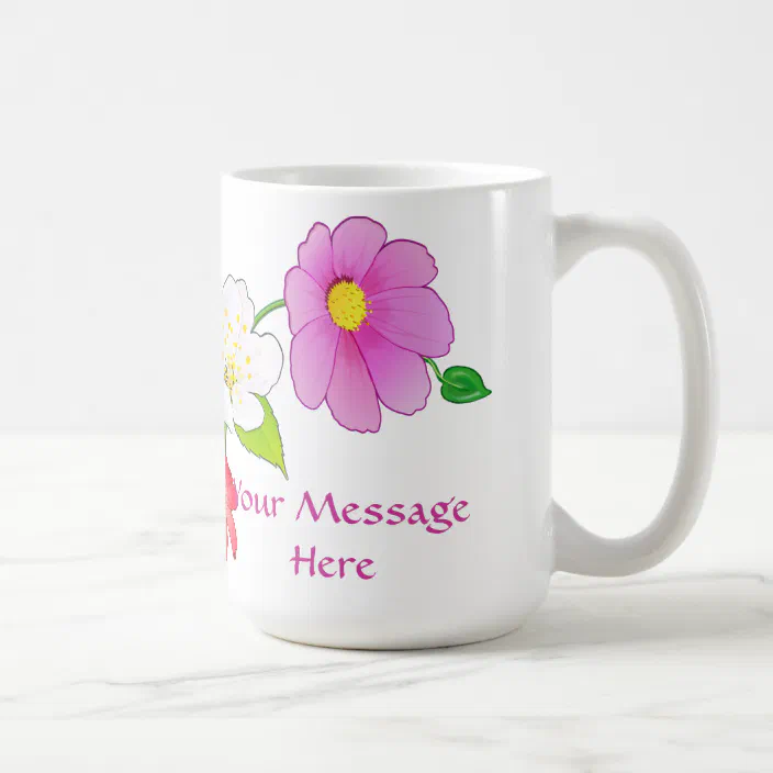 Hawaiian Flower Personalized Coffee Mugs With Name Zazzle Com