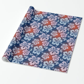 Hawaiian flower wrapping paper