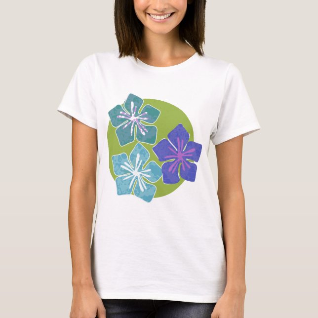Hawaiian Flowers 1 T-Shirt (Front)