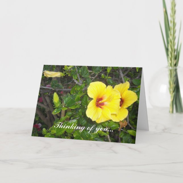 Hawaiian Flowers Card (Front)
