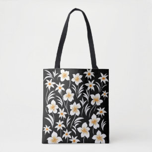 Hawaiian Flowers Geometric - Tote Bag
