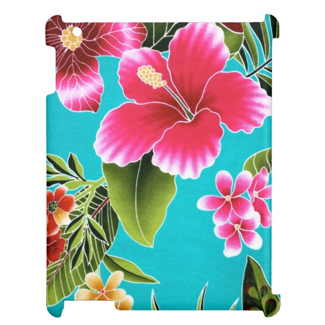 Hawaiian Flowers - iPad Case (Back)