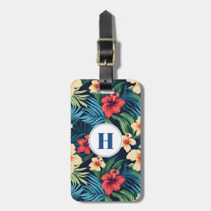 Hawaiian Flowers Luggage Tag
