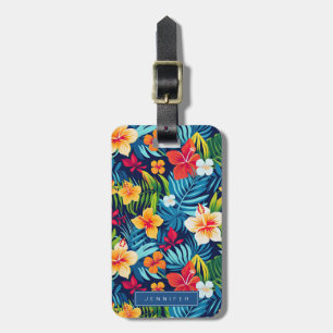 Hawaiian Flowers Luggage Tags
