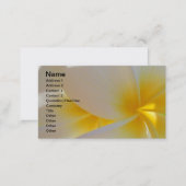 Hawaiian Frangipani Business Card (Front/Back)