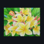 Hawaiian Frangipani Canvas Print<br><div class="desc">Hawaiian plumeria (aka frangipani), painted in watercolor in Hawaii.</div>