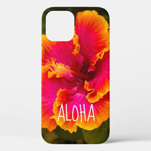Hawaiian Fuchsia and Orange Hibiscus from Kauai Ca iPhone 12 Pro Case