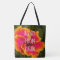 Hawaiian Fuchsia Hibiscus Reversible Beach Bag