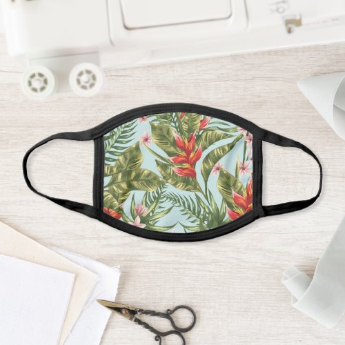 Hawaiian Garden Pattern Face Mask