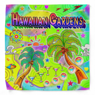 Hawaiian Gardens Mind Focus Bandana