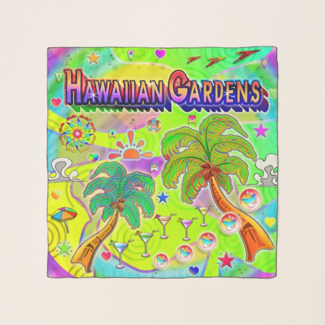 Hawaiian Gardens Mind Focus Scarf (Front)