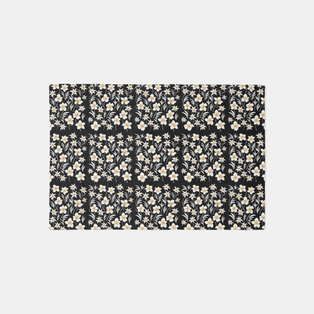 Hawaiian Geometric Flowers - Rug 3' x 2' (Front)