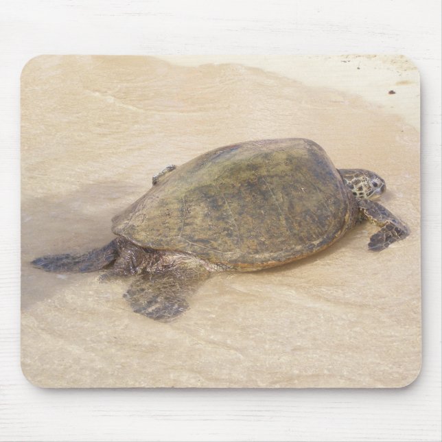 Hawaiian Giant Sea Turtle Mouse Pad (Front)