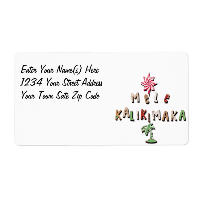 Hawaiian Gingerbread Cookies and Candy 2.0 Label (Front)