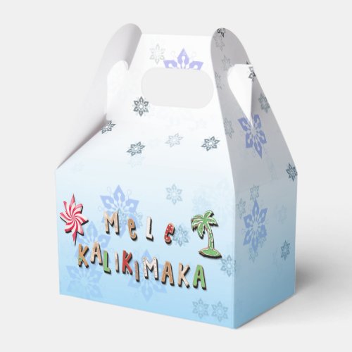 Hawaiian Gingerbread Cookies and Candy Favor Boxes