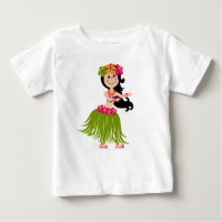 Hawaiian Girl Baby T-Shirt