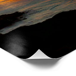 Hawaiian Gold Tropical Sunset Poster | Zazzle