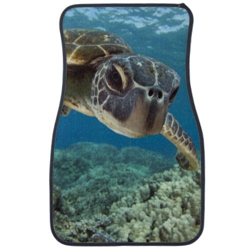 Hawaiian Green Sea Turtle Car Floor Mat