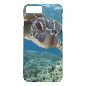 Hawaiian Green Sea Turtle Iphone 8 Plus/7 Plus Case by wildlifecollection at Zazzle