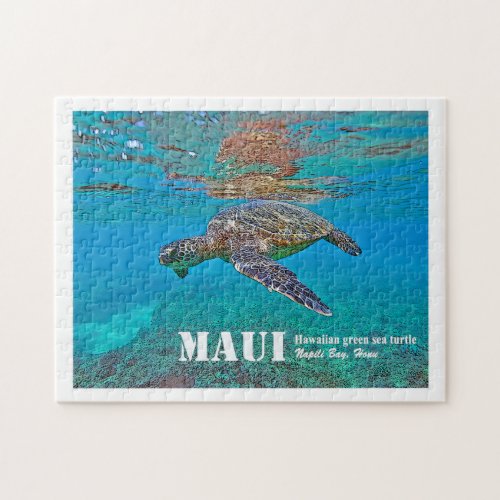Hawaiian Green Sea Turtle Honu puzzle