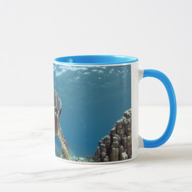 Hawaiian Green Sea Turtle Mug (Right)