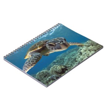Hawaiian Green Sea Turtle Notebook by wildlifecollection at Zazzle