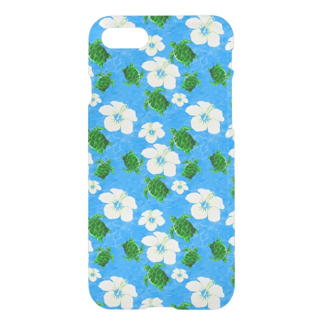Hawaiian Green Sea Turtle Uncommon iPhone Case (Back)