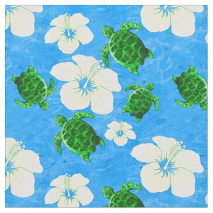 Hawaiian Green Sea Turtles Fabric
