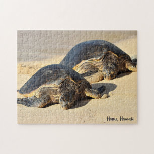 Hawaiian Green Sea Turtles on Hookipa Beach Jigsaw Puzzle