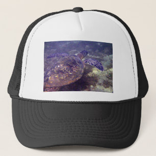 Hawaiian green sea turtles trucker hat